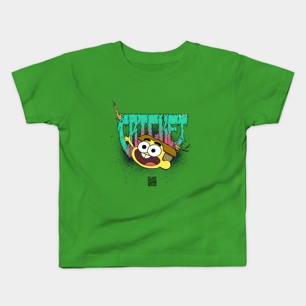 CRICKET Kids T-Shirt by saintjahn